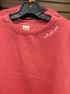 Women's Sweatshirt with Embroidery on Collar