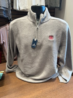 Johnnie-O Grey 1/4 Zip Fleece