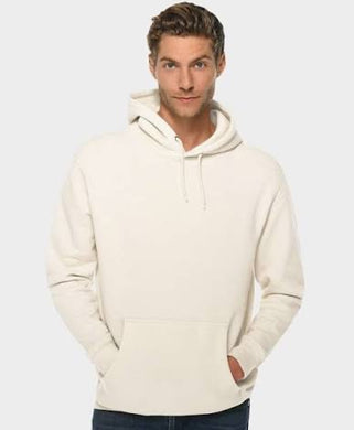 Hooded Sweatshirt in Oatmeal Heather with Waffle