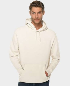 Hooded Sweatshirt in Oatmeal Heather with Waffle