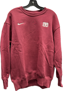 Nike Cardinal Crewneck Sweatshirt with White Waffle