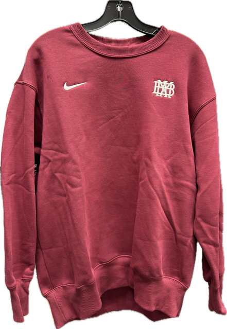 Nike Cardinal Crewneck Sweatshirt with White Waffle