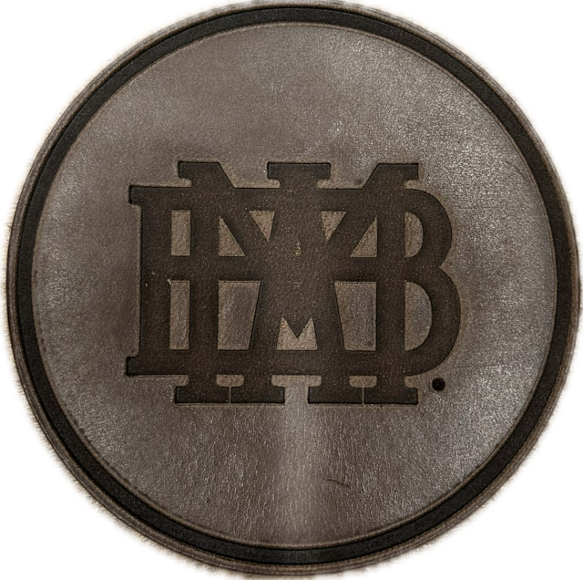 Leather Coasters with Waffle - Set of 4