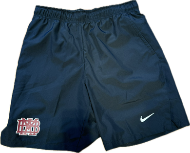 Nike Black Flex Woven Pocketed Short with Small Cardinal Waffle Outlined in White