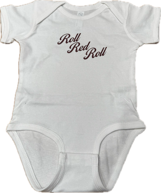 White Roll Red Roll Onesie