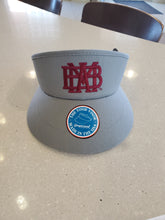 Imperial Men's Tour Golf Visor in gray with cardinal logo