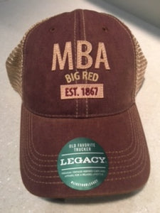 Vintage Cardinal Legacy Hat - "MBA Est 1867" with mesh back