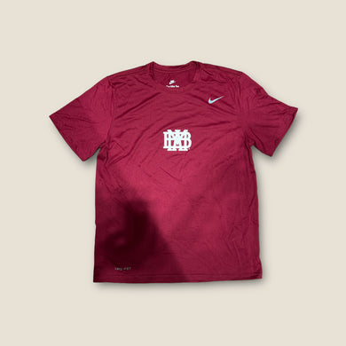 Cardinal Nike Legend dry-fit t-shirt with white MBA waffle seal logo
