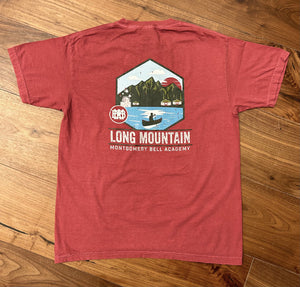 Long Mountain Cardinal Comfort Colors Tshirt with Landscape Graphic
