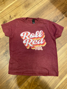 MBA Roll Red cheer t-shirt