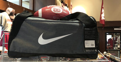 Nike Brasilia Gray Small Duffel Bag