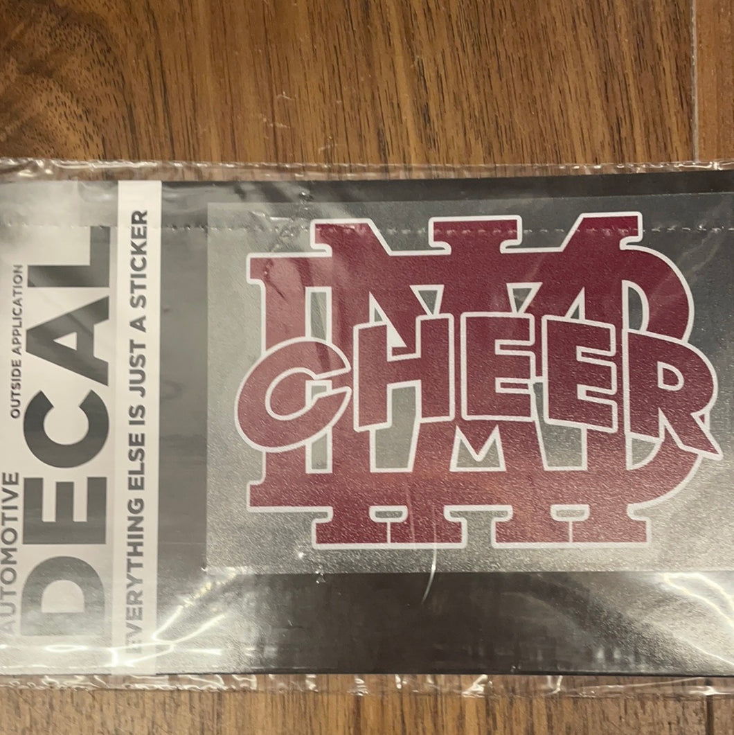 MBA cheer decal