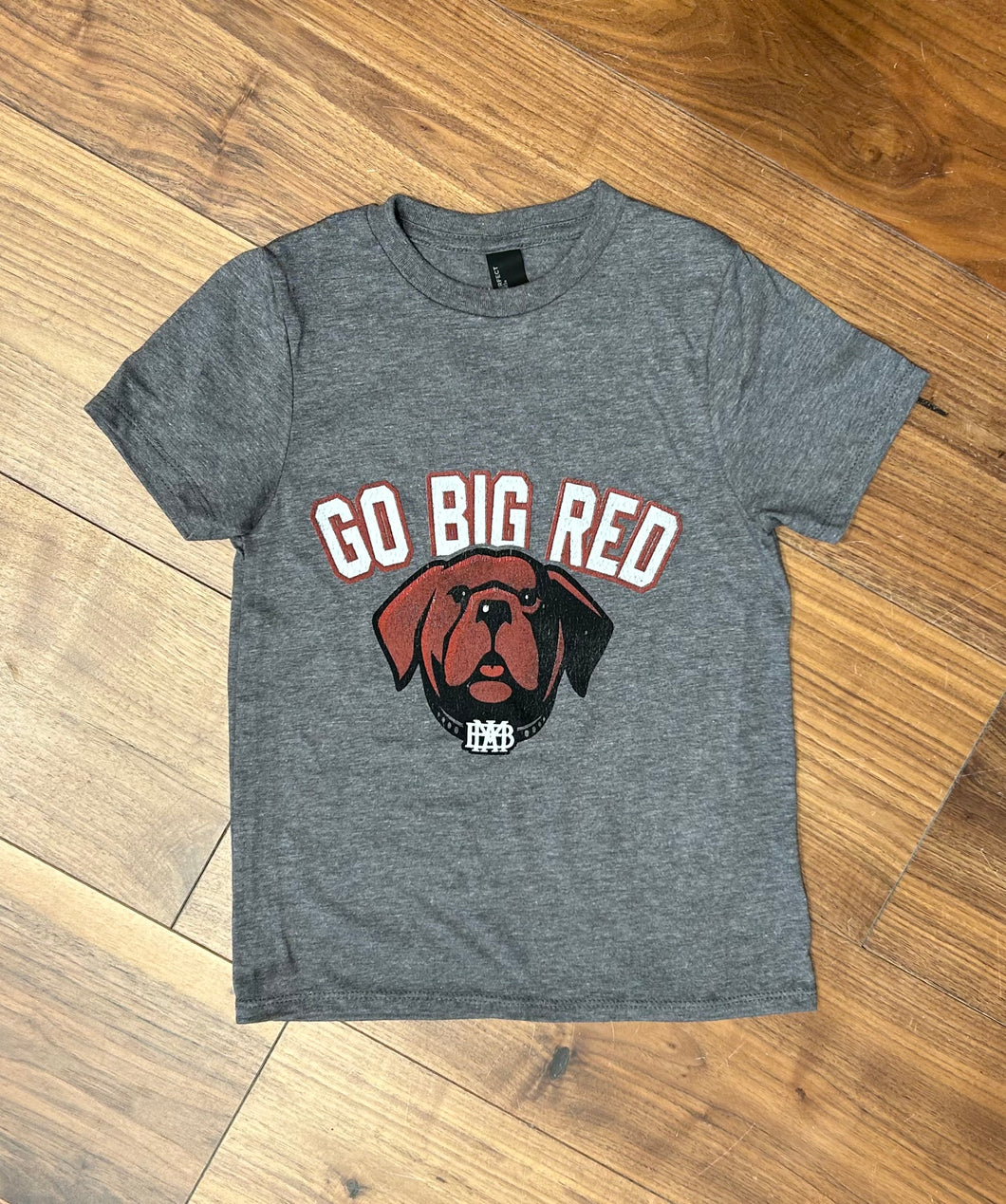 Big Red Dog on Front of Tshirt