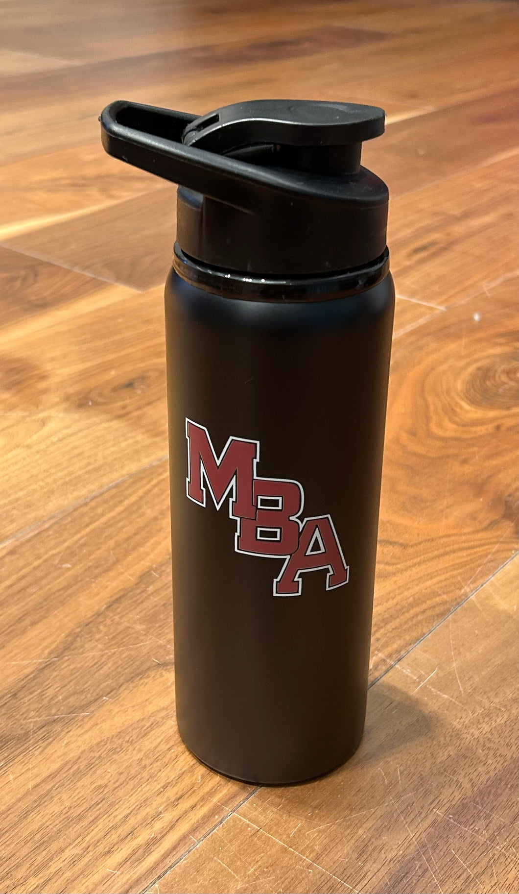Insulated Black Water Bottle w/ Cardinal MBA
