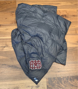 Grey Down Stadium Blanket w/ Stuff Sack