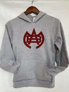 Bella Canvas Youth Lightweight Hoodie Sweatshirt with Cardinal Gothic Logo