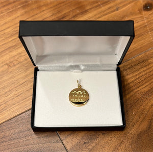 Gold Engraved Charm
