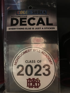 MBA Class of 2023 Decal